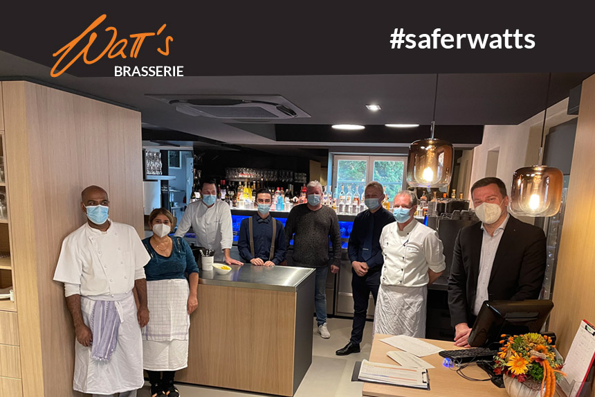 #saferwatts heißt bei uns 2G für alle in der Watt's Brasserie in Ettlingen