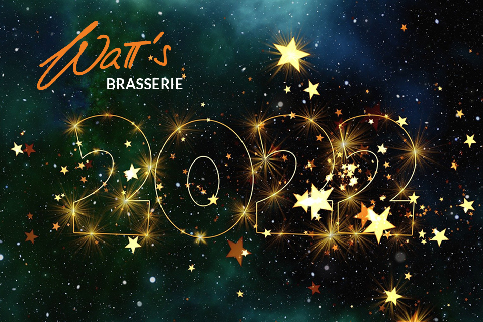 Ein frohes neues Jahr wünscht die Watt's Brasserie – das Restaurant in Ettlingen